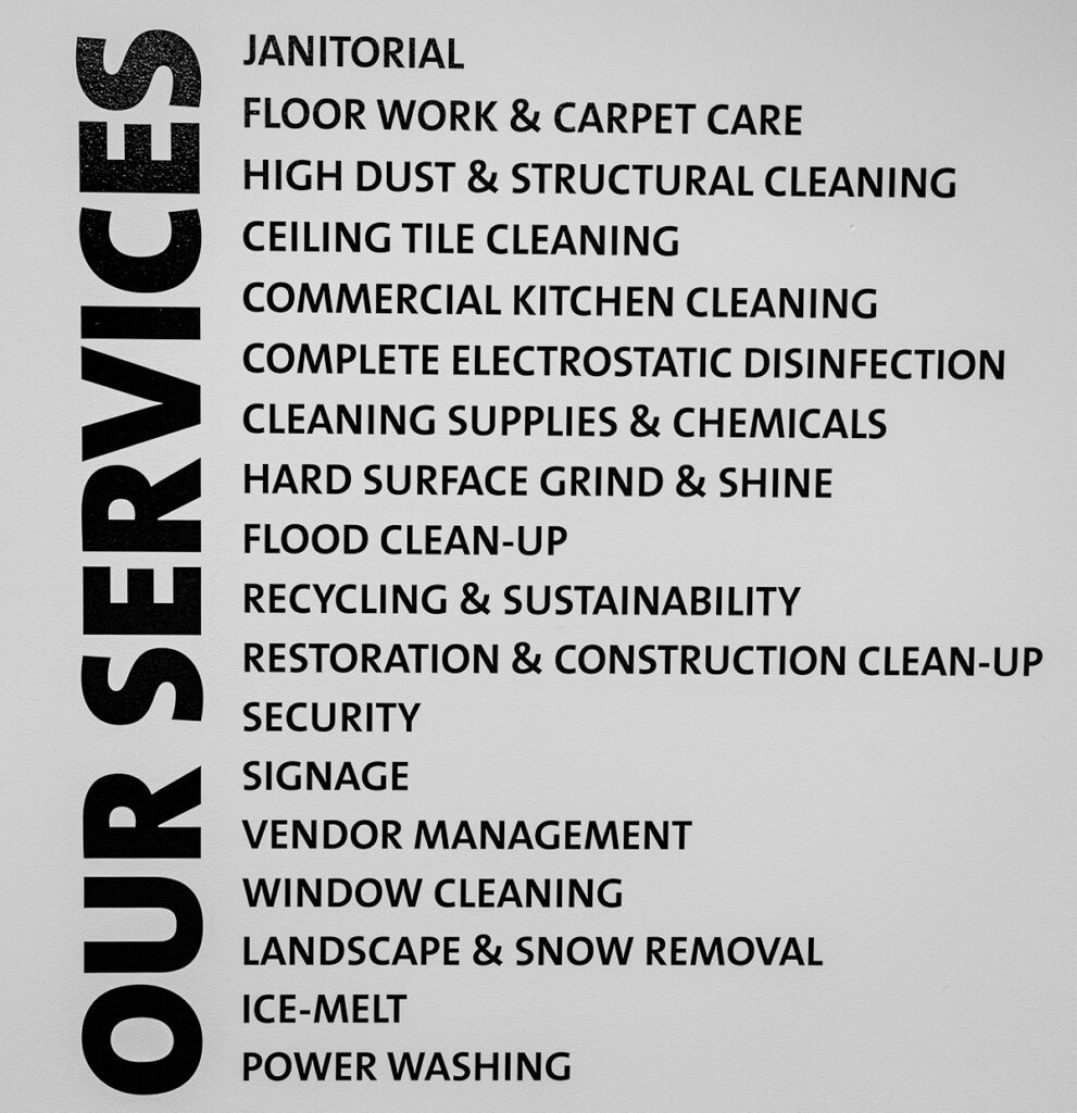 Cummins Facility Services: Our Services List
