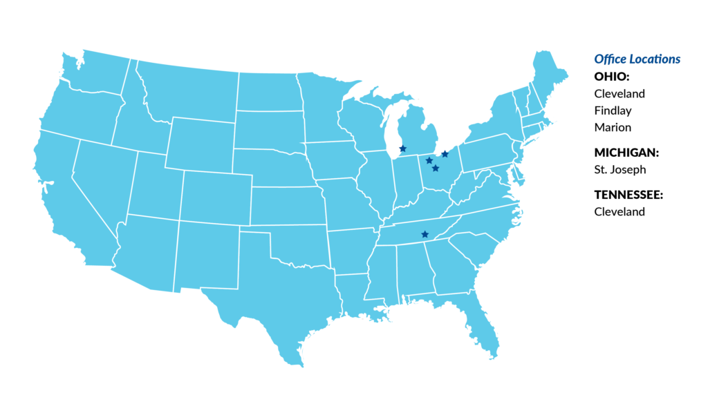 Cummins Facility Services: U.S. Coverage Map